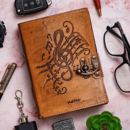 Vintage Handmade Genuine Leather Diary Journal | Premium Antique String Closure | 200 Handmade Unruled Pages DIARY-17