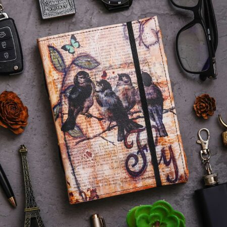 Vintage Handmade Genuine Leather Diary Journal | Premium Antique String Closure | 200 Handmade Unruled Pages DIARY-02